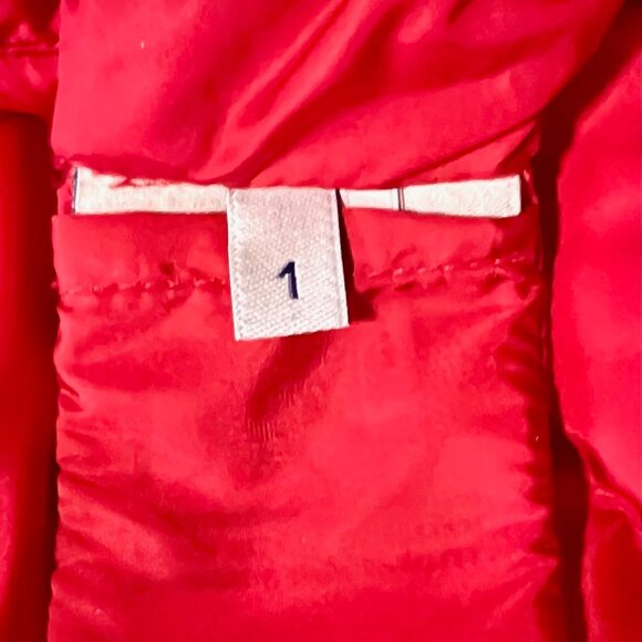 Moncler Red/Floral Printed Quilted Down Koura Reversible Puffer Jacket - Picture 9 of 10